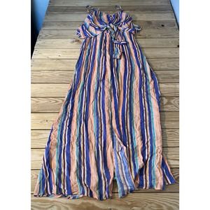 NEW Chrysanthemum Stripe Sleeveless Maxi Dress Size Small Women’s Blue